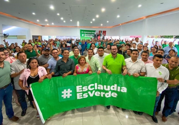 Claudia es verde; Sheinbaum suma un amplio respaldo entre integrantes del Partido Verde