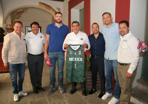 En Casa Aguayo, Sergio Salomón respalda a Selección Mexicana de Basquetbol