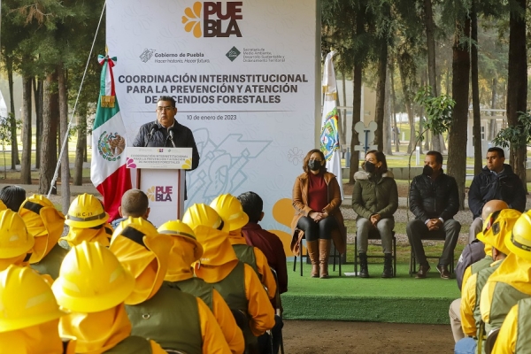 Refuerza el Gobierno de Puebla la estrategia contra incendios forestales