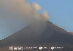 Popocatépetl registró 14 exhalaciones en las últimas 24 horas