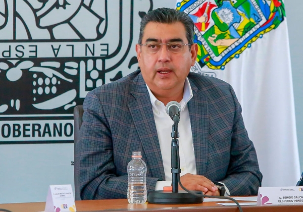 Puebla, sede del convenio nacional 2023 del fondo de aportación para seguridad: Sergio Salomón