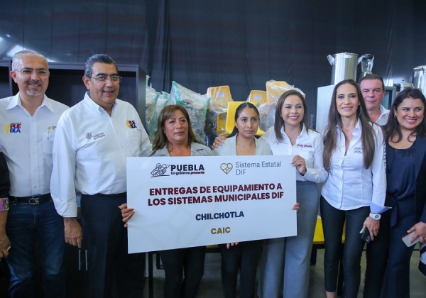 DIF, la parte más generosa de los gobiernos: Sergio Salomón; entrega equipamiento para 69 municipios