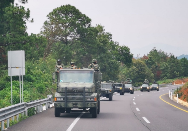 Se suman 1,200 agentes y militares a reforzar la seguridad en Michoacán