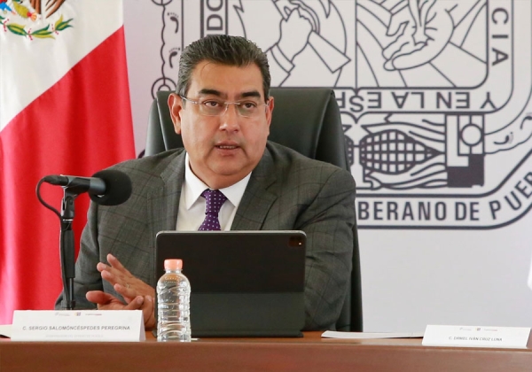 Cuenta Puebla con respaldo de AMLO para detonar proyectos y bienestar, reafirma Sergio Salomón