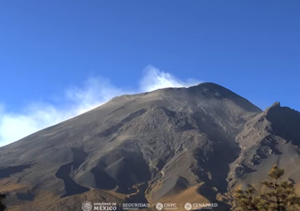Popocatépetl registró 51 exhalaciones en las últimas 24 horas