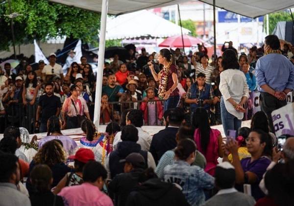 “Este México de transformación es feminista”: Desde Puebla, Claudia Sheinbaum apuesta por una continuidad con igualdad