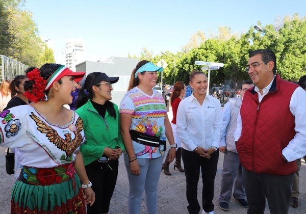 Inaugura Sergio Salomón rehabilitación del Parque del Arte; anuncia plan de videovigilancia para estos espacios