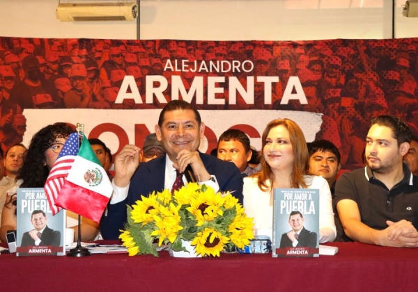 La fuerza migrante con Armenta por amor a Puebla