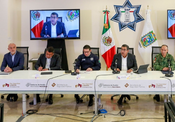 Con plan ‘Paz, Seguridad y Justicia’, gobierno de Puebla fortalece combate a la delincuencia