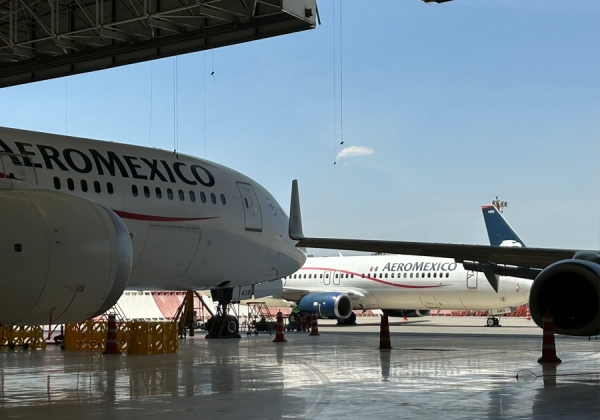 Aeroméxico destaca como una de las aerolíneas más puntuales del mundo en lo que va 2024