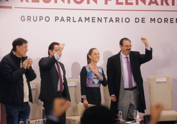 Sheinbaum apuesta por una 4T de pluralidad y libertades junto a diputados y diputadas de Morena