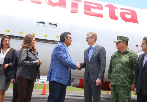 Posiciona gobierno estatal a aeropuerto de Puebla como centro logístico de carga aérea