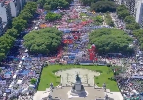 Argentina vive jornada de protesta masiva contra reformas de Milei