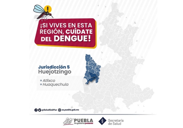 Puebla, sin decesos por dengue: Salud