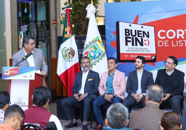 Inaugura Sergio Salomón “El Buen Fin 2023”; llama a cerrar filas por la seguridad