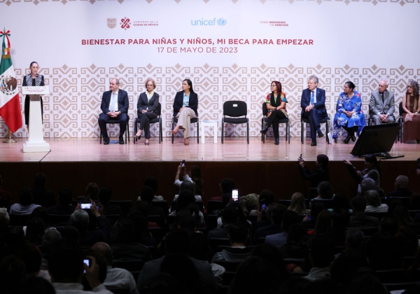 Reconoce UNICEF a Claudia Sheinbaum por sus políticas sociales en favor de la niñez