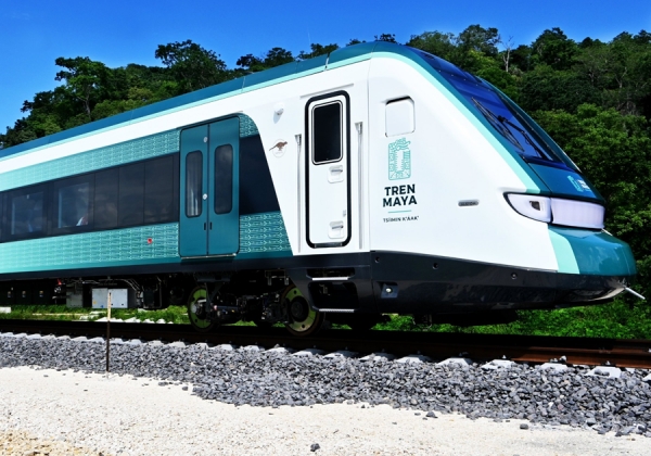 Descarrila vagón del Tren Maya en estación Tixkokob, en Yucatán