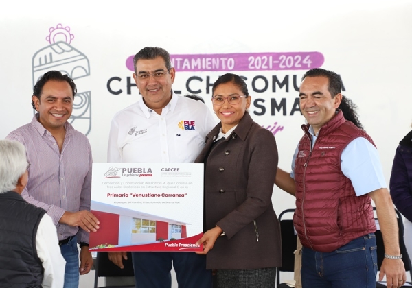 Por 42.4 mdp, Sergio Salomón inaugura rastro municipal en Chalchicomula de Sesma