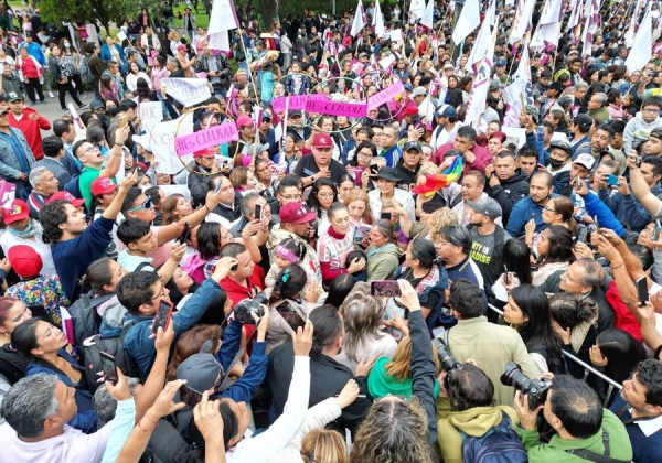 Claudia Sheinbaum encabezó una asamblea informativa en la Alcaldía Álvaro Obregón