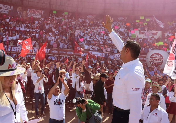 Armenta reúne a 25 mil personas en la Fiesta Democrática de agradecimiento