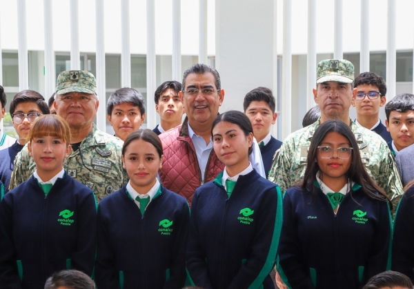 Inaugura Sergio Salomón CONALEP plantel oriental;  estudiantes construirán al desarrollo de sus comunidades