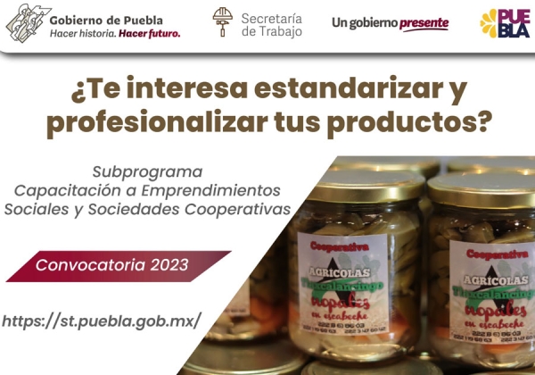 Emite gobierno estatal convocatoria de capacitación para autoempleo y emprendedores sociales