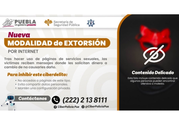 Por nueva modalidad de extorsión, SSP exhorta reforzar medidas de autocuidado