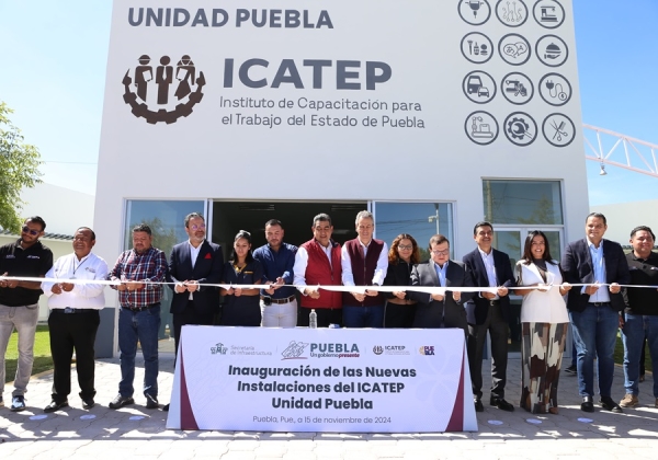 El gobernador Sergio Salomón inaugura Nueva Unidad del ICATEP