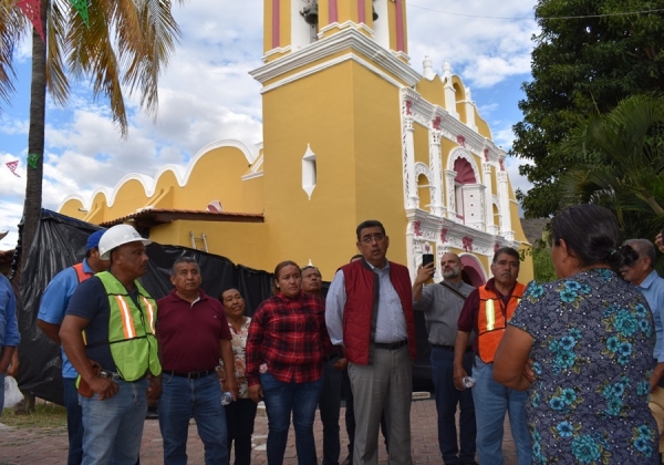 Con recorrido de supervisión tras sismo, Sergio Salomón confirma saldo blanco en el estado