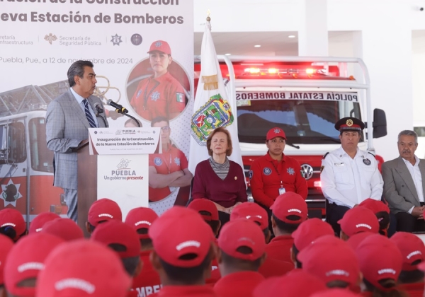 Fortalece gobierno estatal respuesta ante emergencias con Nueva Estación de Bomberos