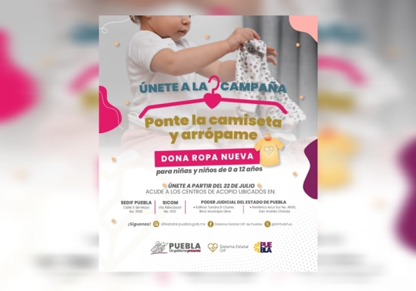 Anuncia SEDIF campaña de donación de ropa para niñas y niños de casas de Asistencia