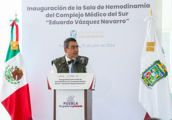 Con sala de hemodinamia, gobierno estatal contribuye a mejorar calidad de vida de poblanos