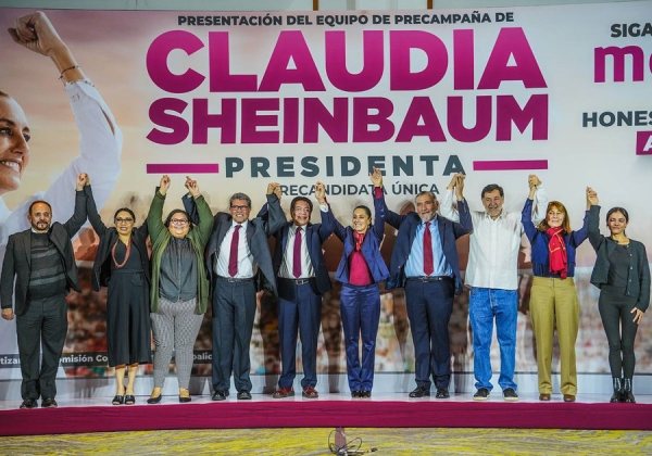 Claudia Sheinbaum presenta a su equipo de precampaña