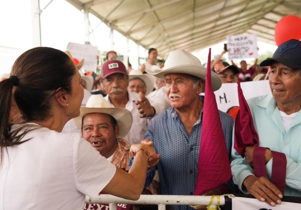 Continuar con la 4T quiere decir seguir apoyando a la Huasteca Potosina: Claudia Sheinbaum