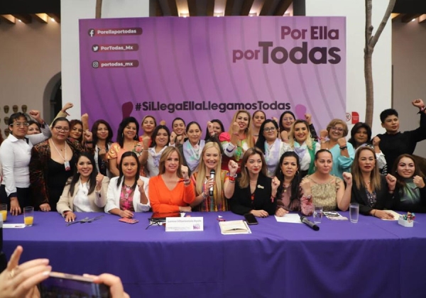 Es momento para que Claudia Sheinbaum sea presidenta de México: feministas de Puebla