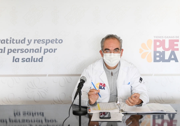 Registra Puebla 349 nuevos contagios de SARS-CoV-2 y tres defunciones: Salud