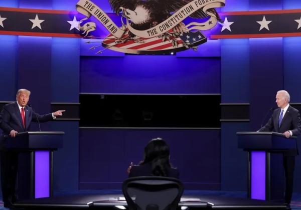 Alistan primer debate presidencial Biden-Trump