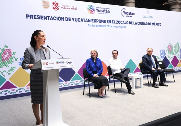 Recibimos a Yucatán y su cultura en el Zócalo de la Ciudad de México: Claudia Sheinbaum