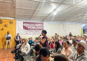 Norma Pimentel y Pepe Chedraui encabezan reunión con el Magisterio Poblano