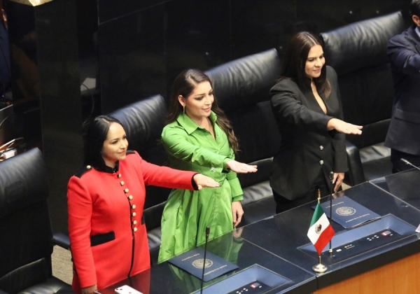 Liz Sánchez rinde protesta como Senadora de la República en la Legislatura LXVI