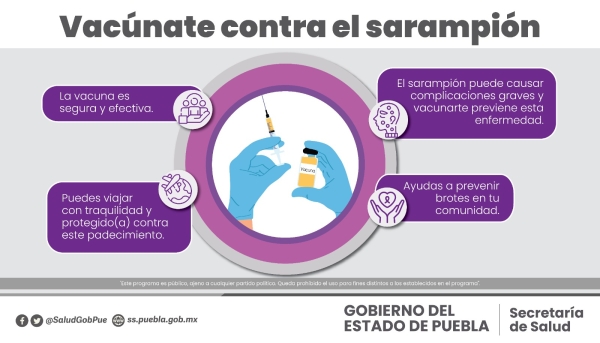 Extiende Salud jornada de vacunación contra sarampión y poliomielitis