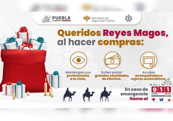 Ante “Día de Reyes Magos”, SSP emite recomendaciones de autocuidado