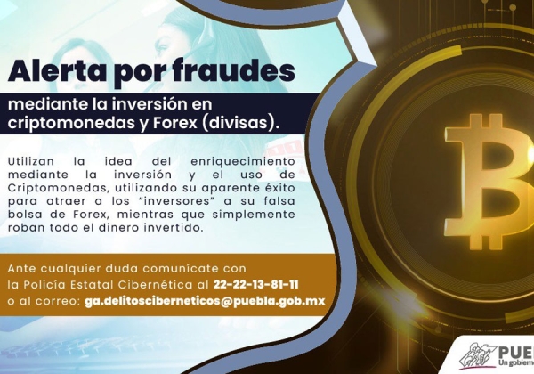 Alerta Policía Cibernética fraudes mediante inversión e intercambio de divisas