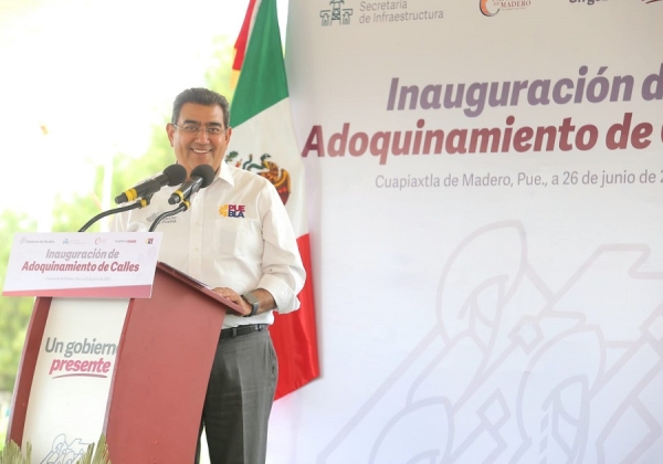 Favorece administración de Sergio Salomón a los 217 municipios con programas sociales, infraestructura y seguridad