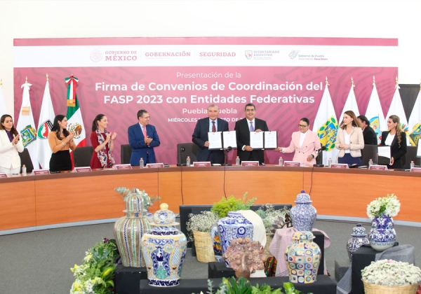 En Puebla, federación y gobiernos estatales fortalecen trabajo para garantizar seguridad