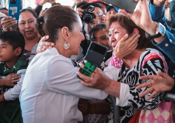 “Vamos a seguir transformando México’’: Claudia Sheinbaum asegura desde Amozoc, Puebla que continuará con el rescate de los trenes de pasajeros como parte del segundo piso de la 4T