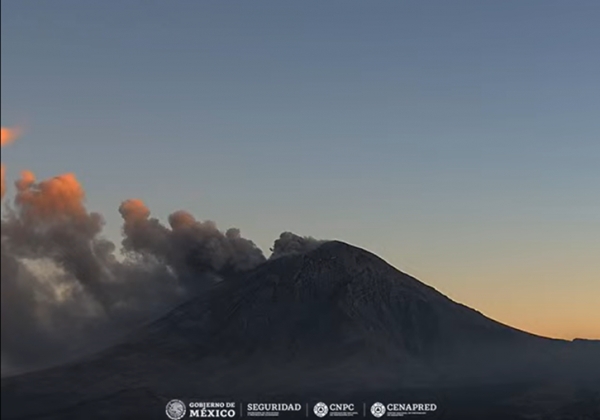 Popocatépetl registró 37 exhalaciones en las últimas 24 horas   