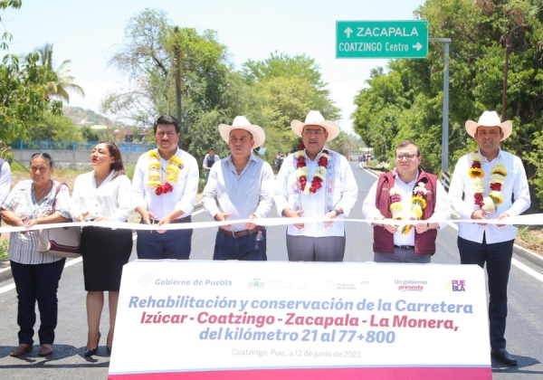 Impulsa Sergio Salomón desarrollo en la Mixteca: inaugura obras carreteras por más de 135 mdp