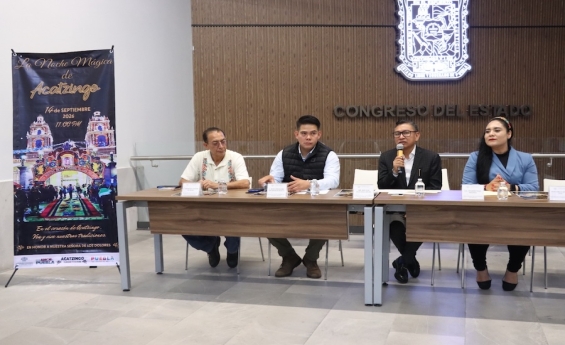 Desde el Congreso del Estado, el diputado José Luis Figueroa impulsa la promoción de la “Noche Mágica de Acatzingo”
