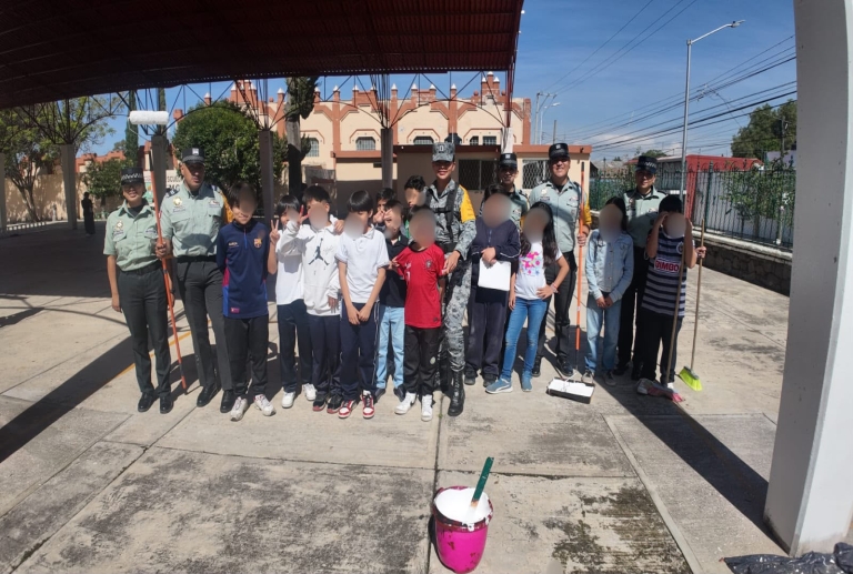 Guardia Nacional encabeza acciones de labor social en instituciones educativas